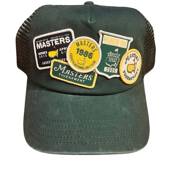NEW 2025 Masters Golf Hat Augusta National Green Patch Mesh Snapback Trucker Hat - Picture 1 of 4